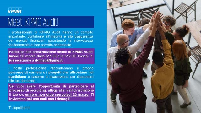 Locandina Audit Bicocca